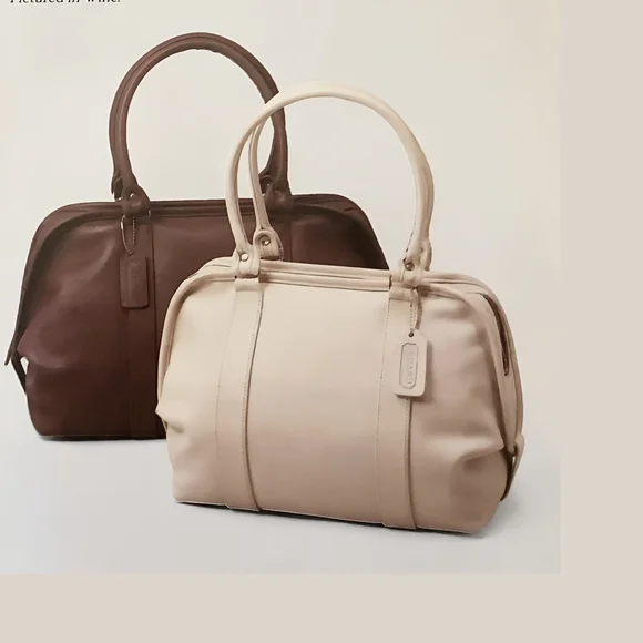 SOLD - NIB! Coach 4055 Vintage Leather Soft Satchel Bag in Bone - Picture 11 of 12